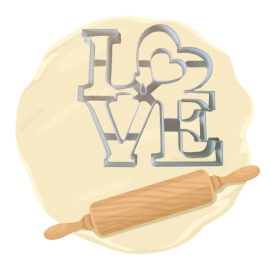 Keksausstecher "Love"