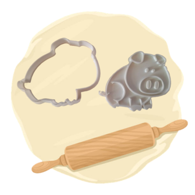 Keksausstecher Motiv "Schwein"