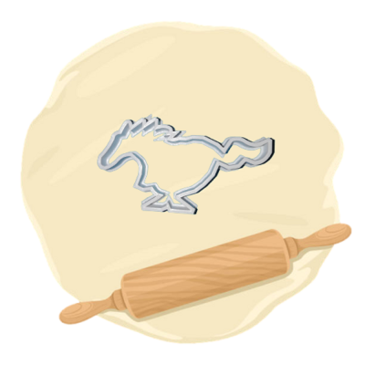 Keksausstecher Motiv "Mustang"