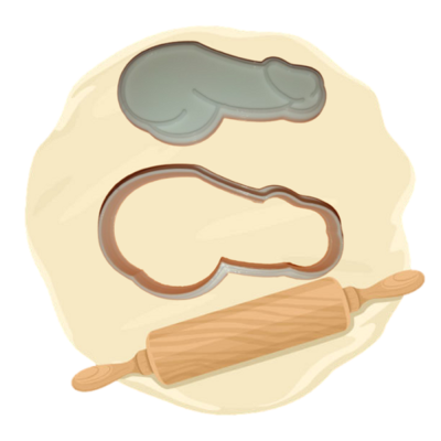 Keksausstecher Motiv "Penis"