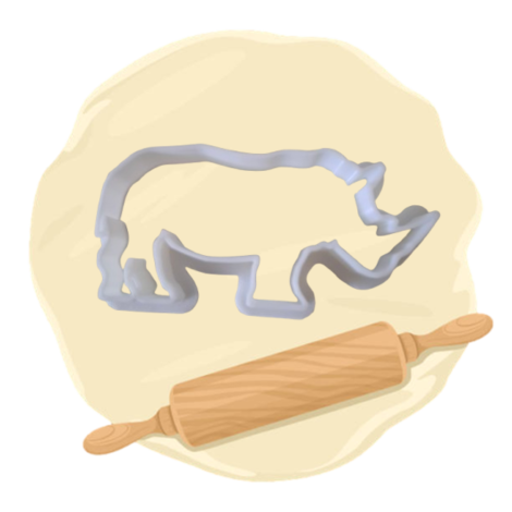 Keksausstecher "Nashorn"