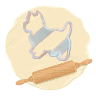 Keksausstecher Motiv "Hund"