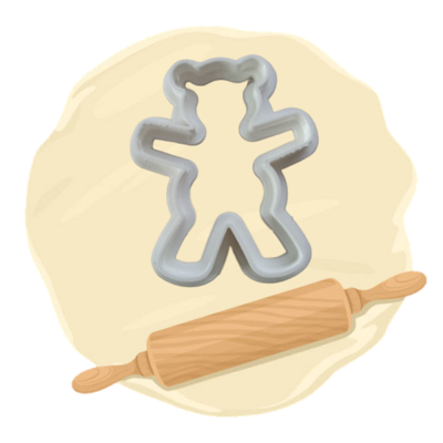 Keksausstecher Motiv "Bärchen"