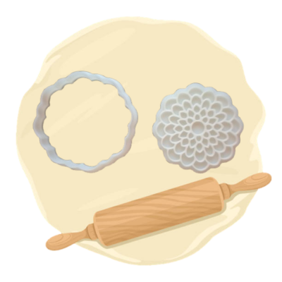 Keksausstecher Motiv "Dahlie"