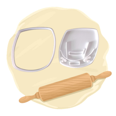 Keksausstecher Motiv "Discman"