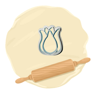 Keksausstecher Motiv "Tulpe"