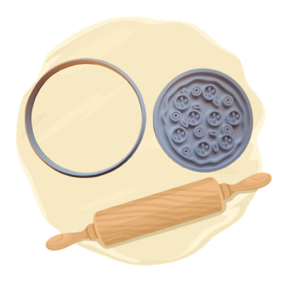 Keksausstecher Motiv "Pizza"