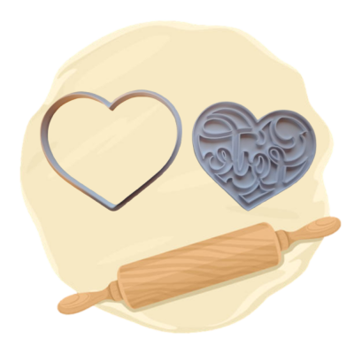 Keksausstecher Motiv "Love...