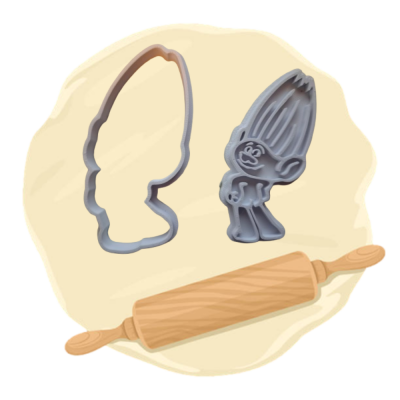 Keksausstecher Motiv "Troll"