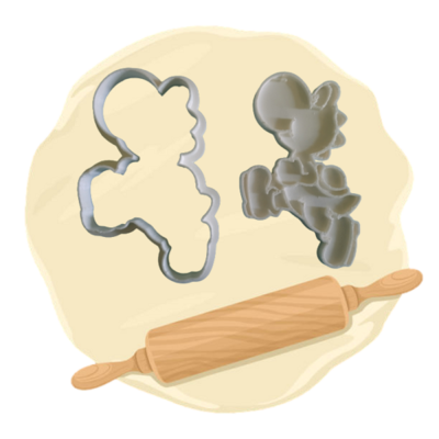 Keksausstecher Motiv "Yoshi"