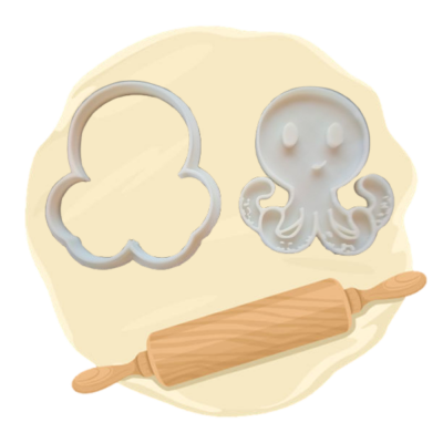 Keksausstecher Motiv "Krake"