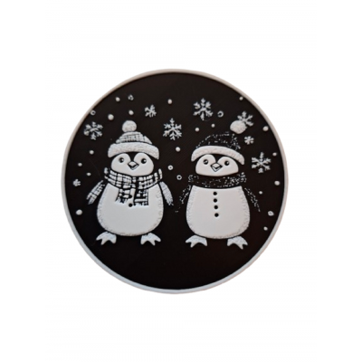 Untersetzer Motiv "Pinguine"