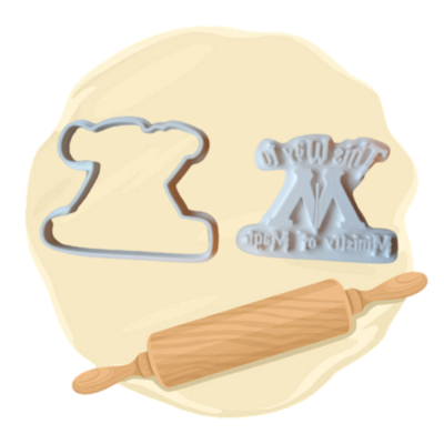 Keksausstecher Motiv "Schrift"