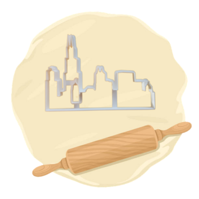 Keksausstecher Motiv "Skyline"