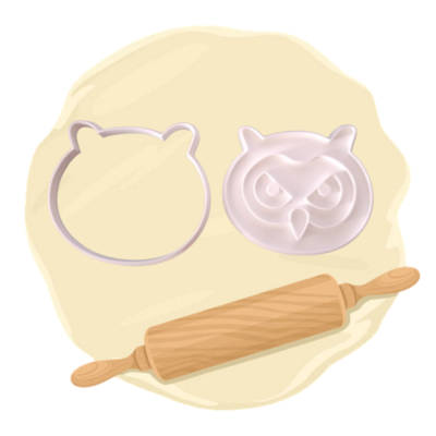 Keksausstecher Motiv "Eule"