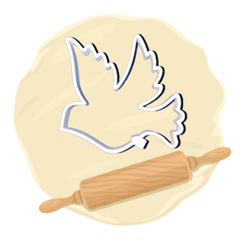 Keksausstecher "Taube"