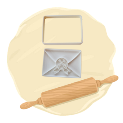 Keksausstecher Motiv "Brief"