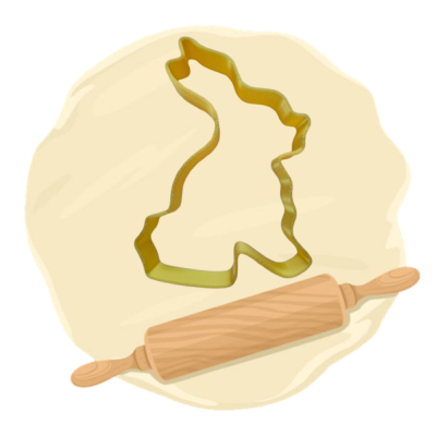 Keksausstecher Motiv "Hase"