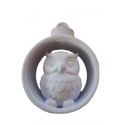 Weihnachtskugel Motiv "Eule"