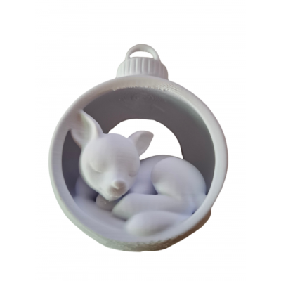 Weihnachtskugel Motiv "Reh"