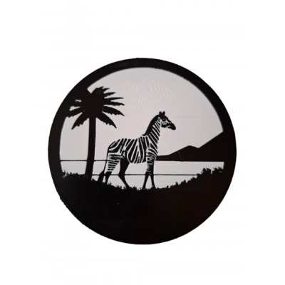 Untersetzer Motiv "Zebra"