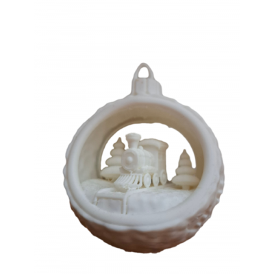 Weihnachtskugel Motiv "Zug"