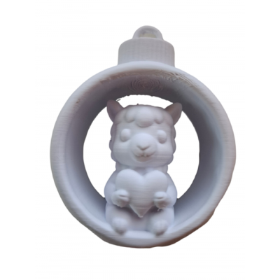 Weihnachtskugel Motiv "Alpaka"