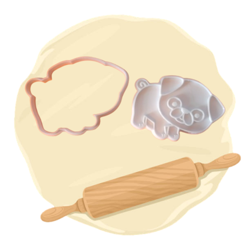 Keksausstecher "Mops"