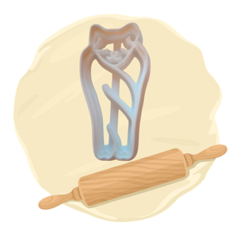 Keksausstecher "schlafende Fledermaus"