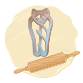 Keksausstecher "schlafende Fledermaus"