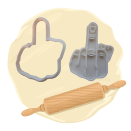 Keksausstecher "Mittelfinger Hand"