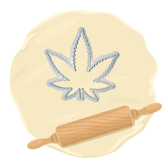 Keksausstecher "Hanfblatt"