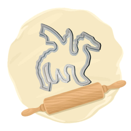 Keksausstecher "Drache"