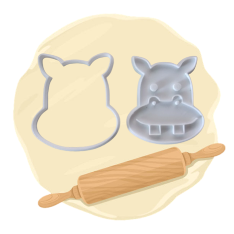 Keksausstecher "Nilpferd"