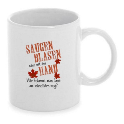 Tasse Saugen Blasen