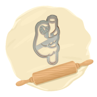 Keksausstecher "Faultier"