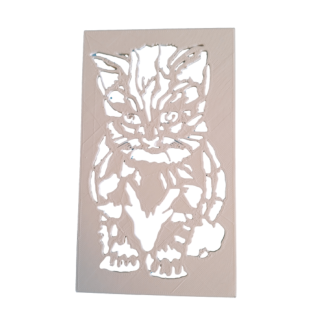 Wandschablone "Katze"