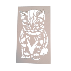 Wandschablone "Katze"