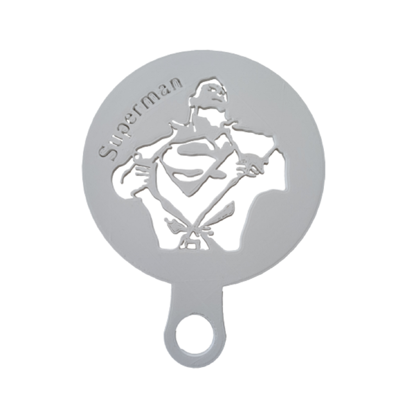 Kaffeeschablone "Superman"