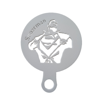 Kaffeeschablone "Superman"