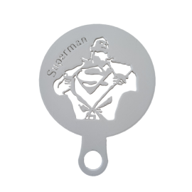 Kaffeeschablone "Superman"