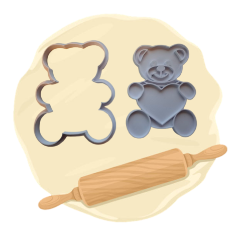 Keksausstecher "Teddy Herz"