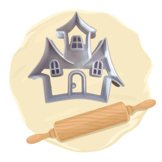 Keksausstecher "Spukhaus"