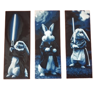 Hueforge Lesezeichen 3er Set "Hasen"