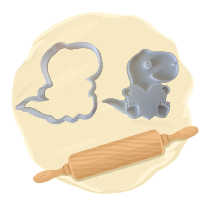 Keksausstecher "Dino mit Herz"