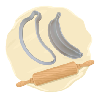 Keksausstecher "Banane"