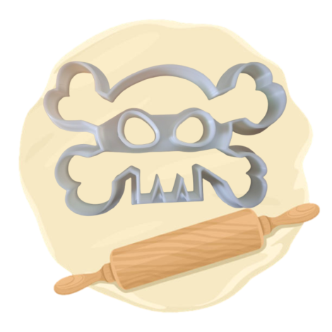 Keksausstecher "Skelett"