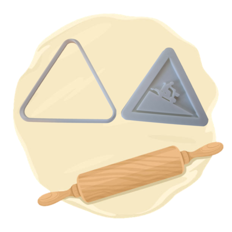 Keksausstecher "Verkehrsschild Rentner"