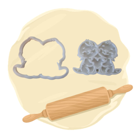 Keksausstecher "Otterpärchen"