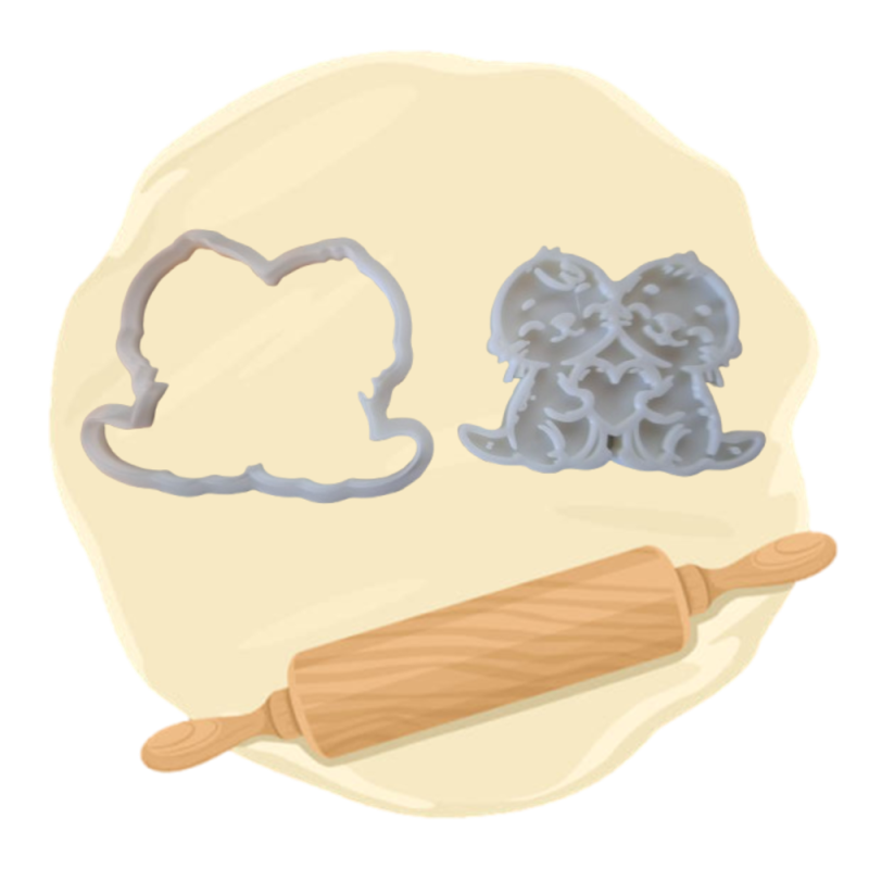 Keksausstecher "Otterpärchen"